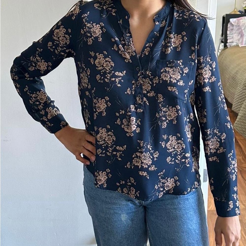 Blue semi formal top!